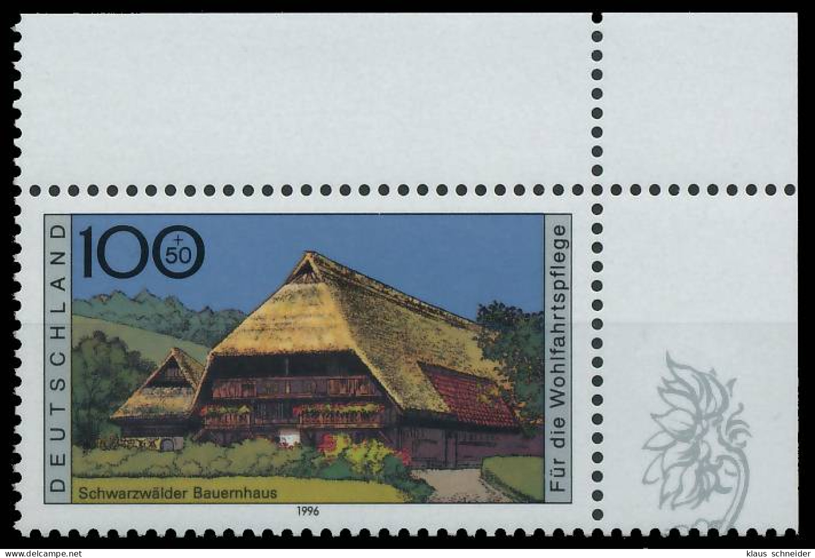 BRD BUND 1996 Nr 1885 Postfrisch ECKE-ORE SF37DEA - Unused Stamps