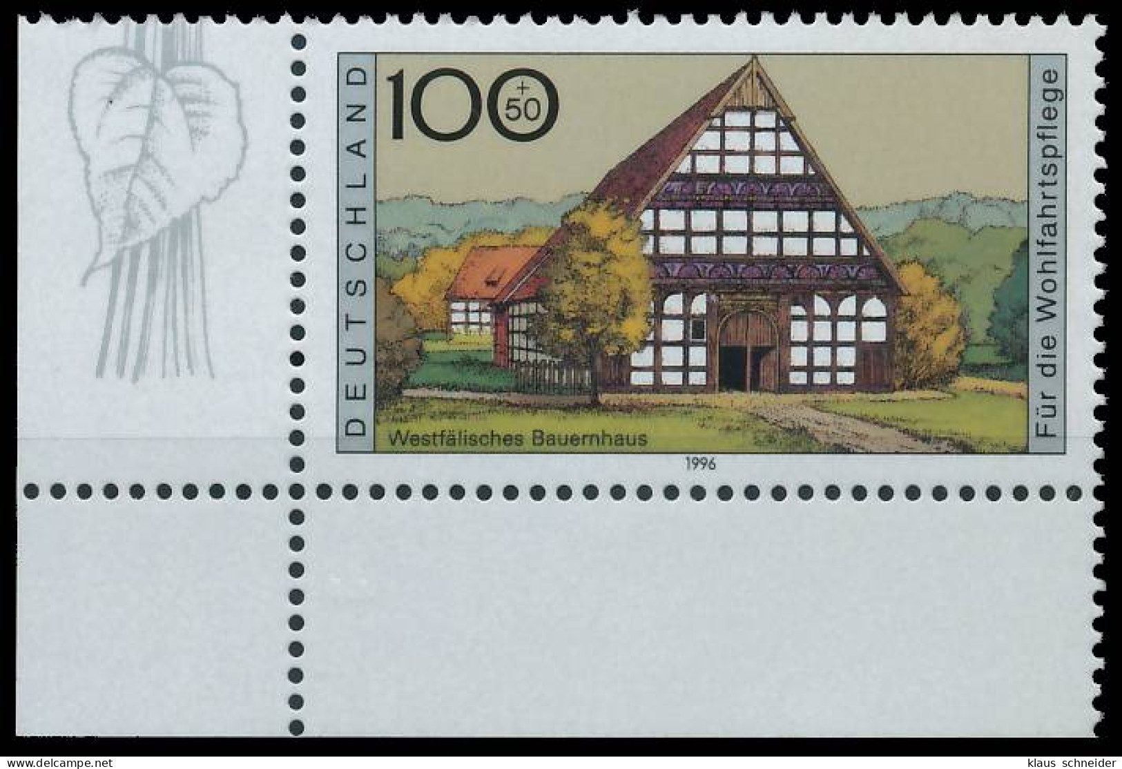 BRD BUND 1996 Nr 1886 Postfrisch ECKE-ULI X3DA182 - Unused Stamps