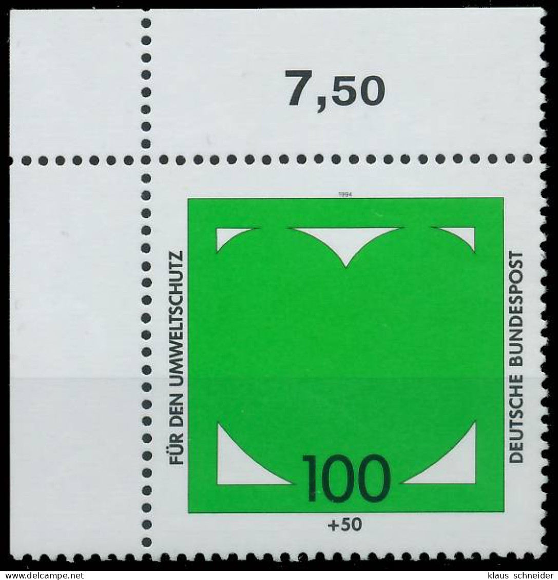 BRD BUND 1994 Nr 1737 Postfrisch ECKE-OLI X3DFBDE - Neufs