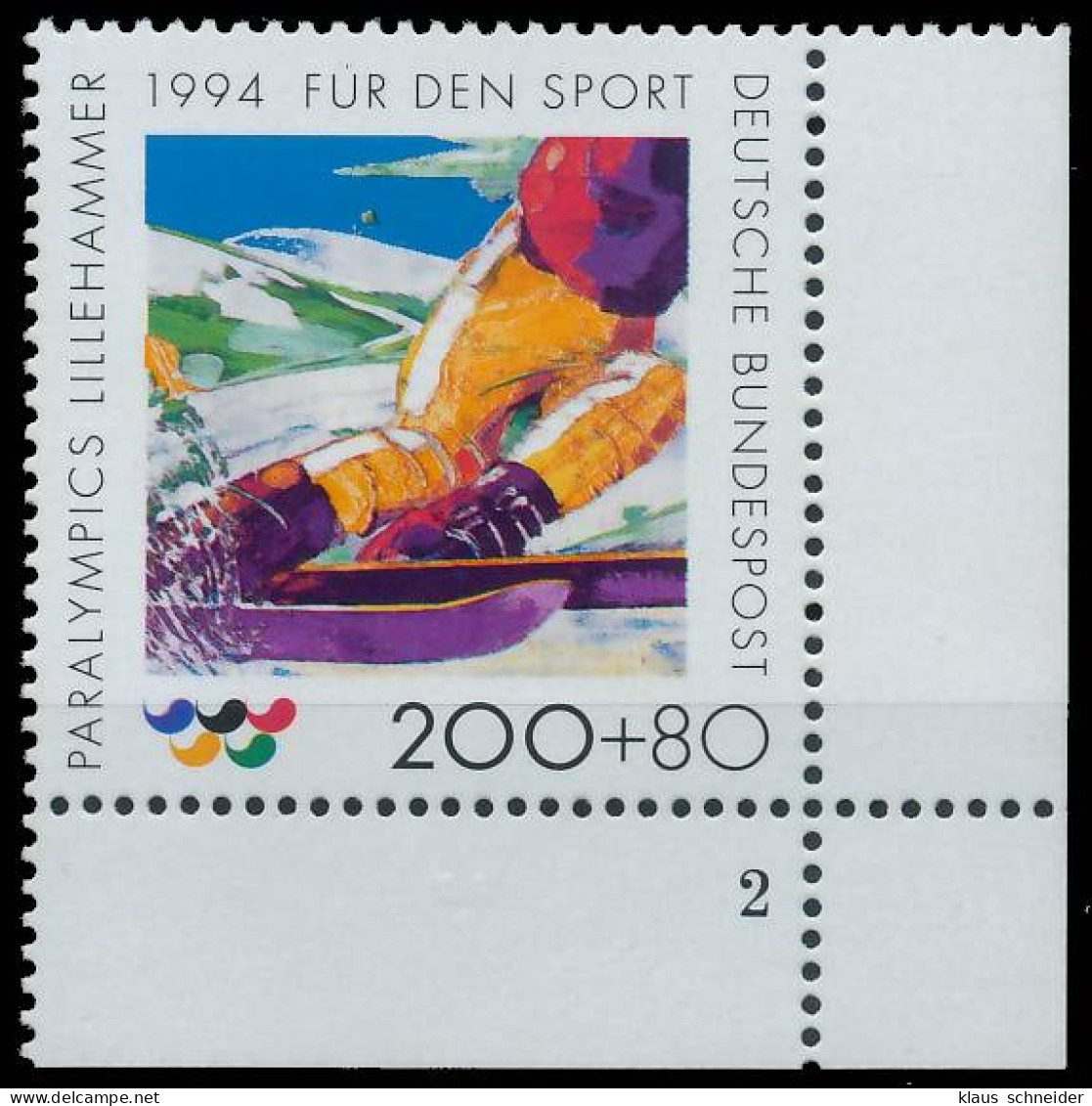 BRD BUND 1994 Nr 1720 Postfrisch FORMNUMMER 2 X3DFD3E - Ongebruikt