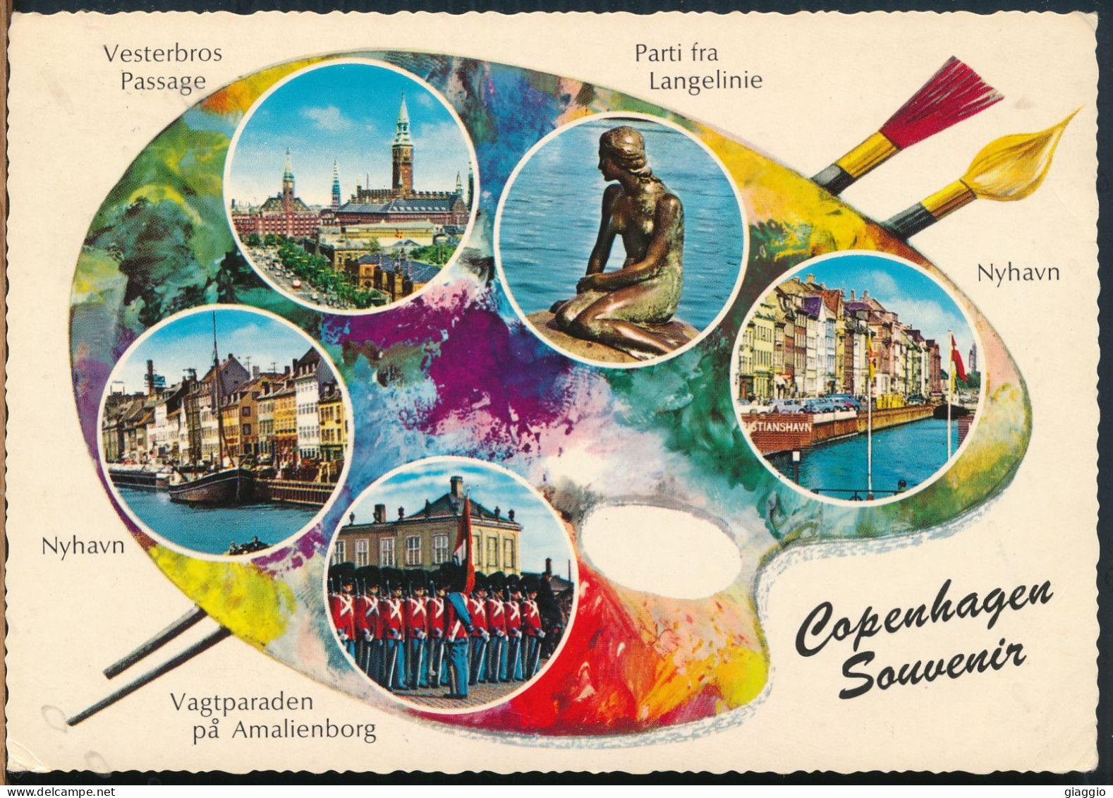 °°° 31016 - DENMARK - COPENHAGEN SOUVENIR - 1966 With Stamps °°° - Denmark
