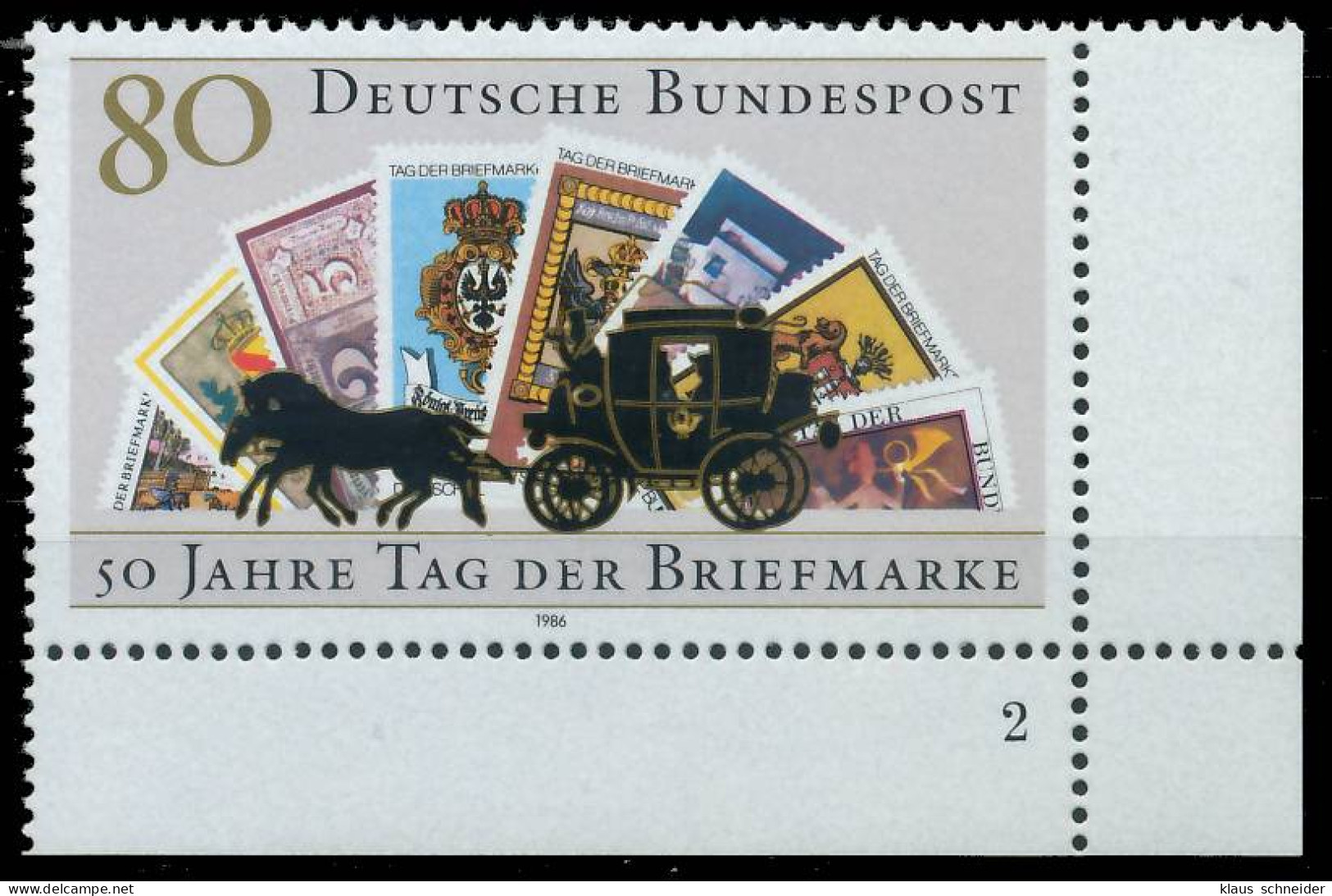 BRD BUND 1986 Nr 1300 Postfrisch FORMNUMMER 2 X3E3C96 - Ungebraucht