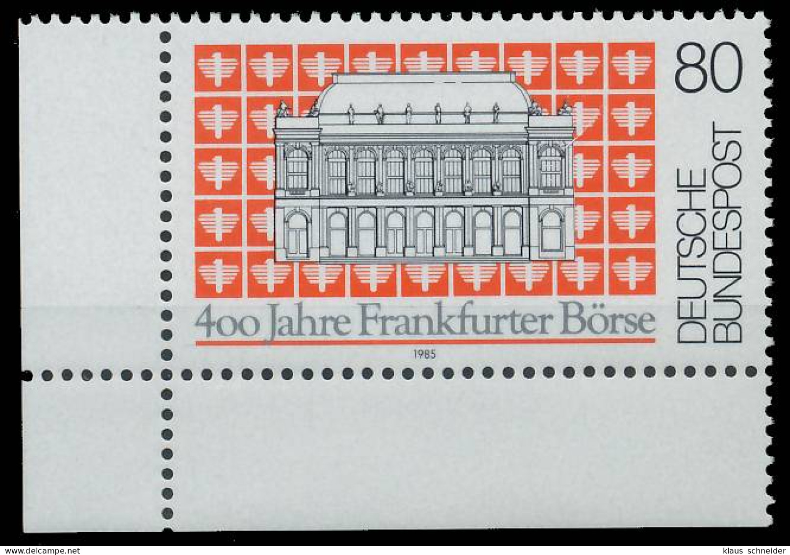 BRD BUND 1985 Nr 1257 Postfrisch ECKE-ULI X3E3E1E - Unused Stamps