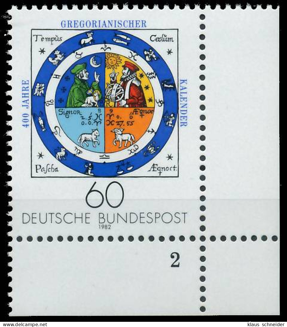 BRD BUND 1982 Nr 1155 Postfrisch FORMNUMMER 2 X3E5BCA - Neufs