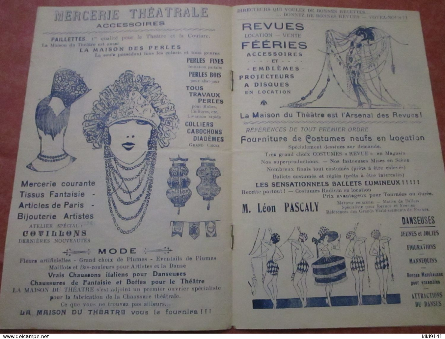 MAISON DU THÉATRE - L. & N. PASCALY - Costumiers-Matériels Divers - Rue Lulay, 3 (8 Pages) - Liege