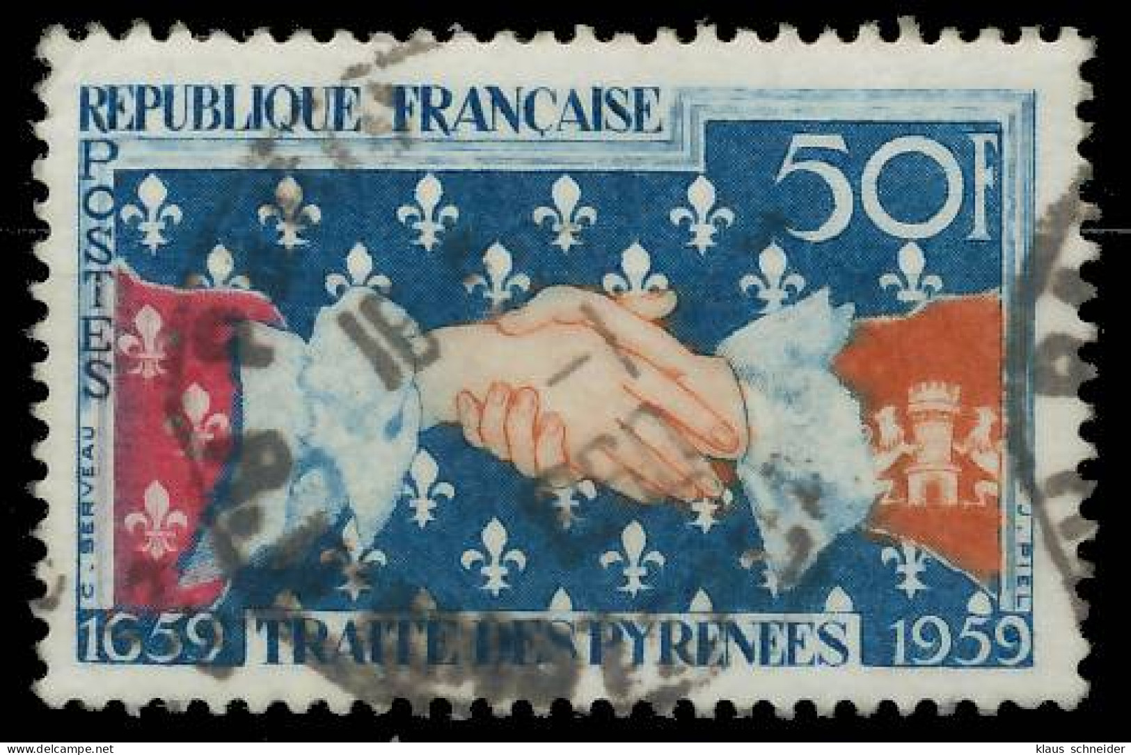 FRANKREICH 1959 Nr 1265 Gestempelt X3EBBAE - Usati