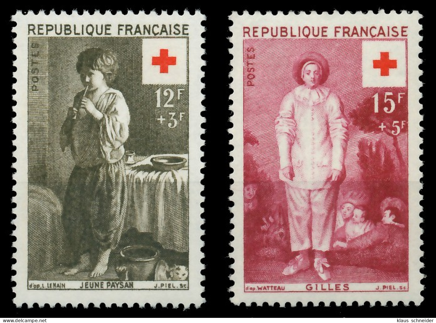 FRANKREICH 1956 Nr 1117-1118 Postfrisch SF785AA - Unused Stamps