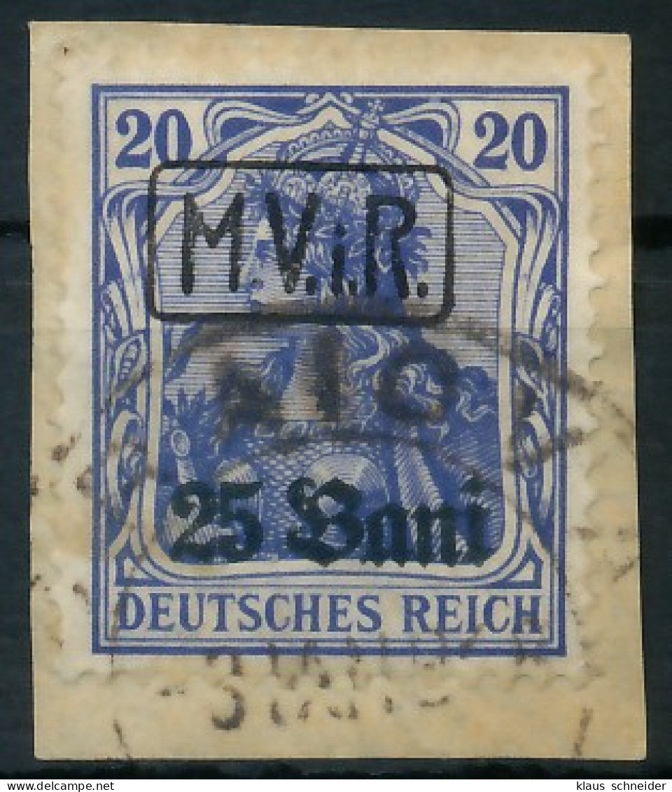 BES. 1WK D-MV RUMÄNIEN Nr 2 Gestempelt Briefstück X410DEA - Bezetting 1914-18