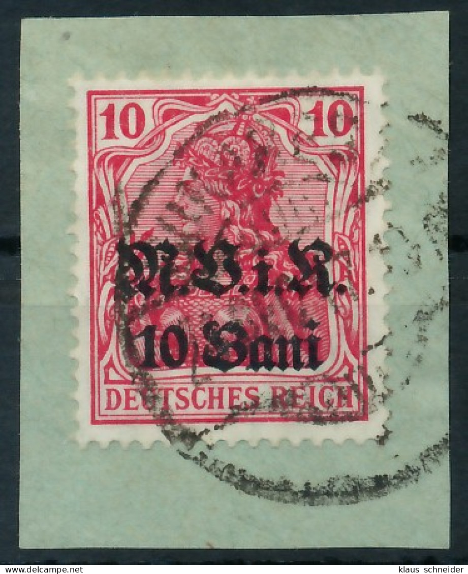 BES. 1WK D-MV RUMÄNIEN Nr 4a Zentrisch Gestempelt Briefstück X410DFE - Bezetting 1914-18