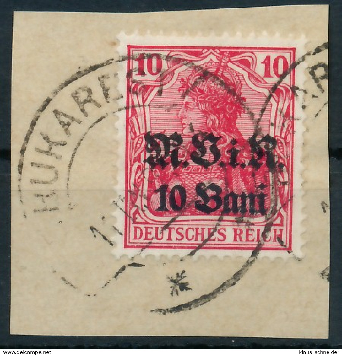 BES. 1WK D-MV RUMÄNIEN Nr 4a Zentrisch Gestempelt X410DFA - Besetzungen 1914-18