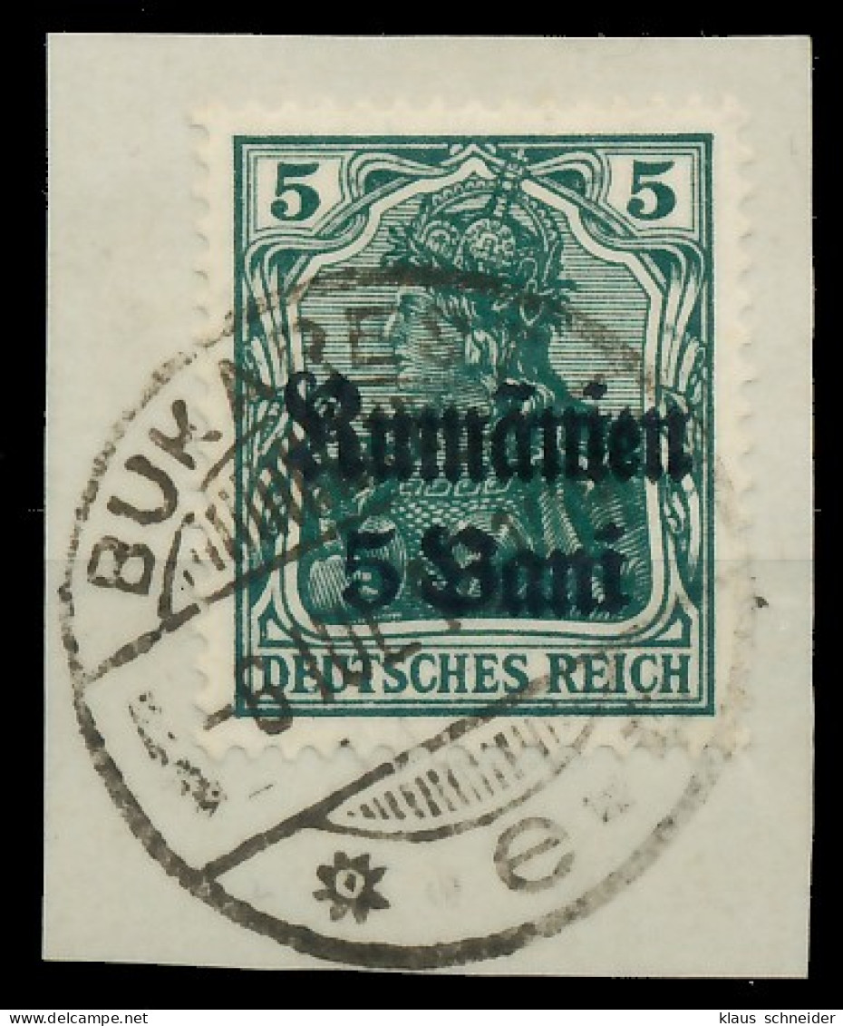 BES. 1WK D-MV RUMÄNIEN Nr 8a Zentrisch Gestempelt Briefstück X410EC6 - Occupation 1914-18