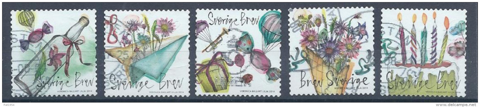 Suède Série Oblitérée émise En 2014 L'été - Used Stamps