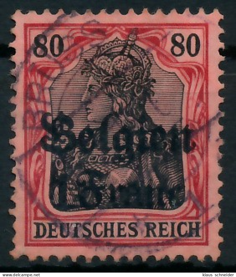 BES. 1WK LANDESPOST BELGIEN Nr 7 Zentrisch Gestempelt Gepr. X4112D2 - Bezetting 1914-18