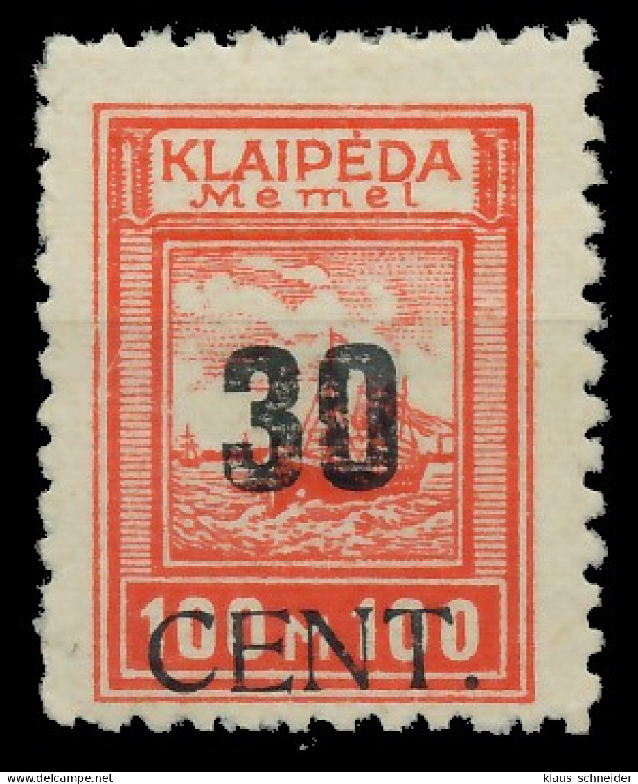 MEMEL 1923 Nr 196 Ungebraucht X411552 - Memel (Klaïpeda) 1923