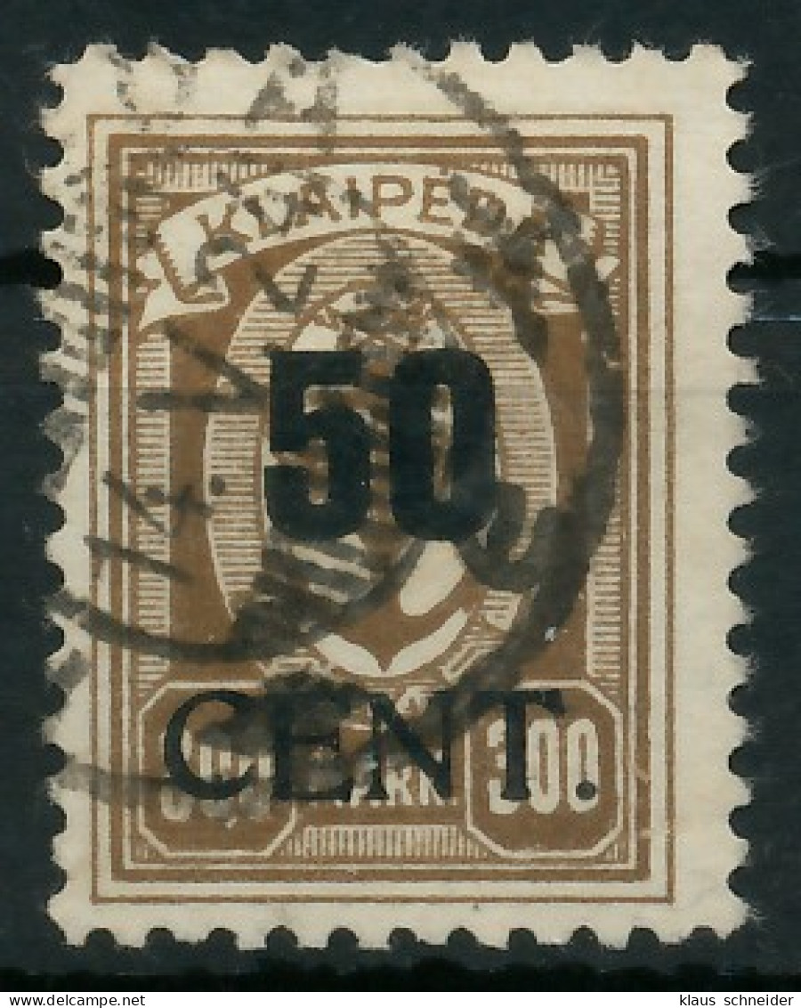MEMEL 1923 Nr 198 Gestempelt Gepr. X416B0A - Memel (Klaïpeda) 1923