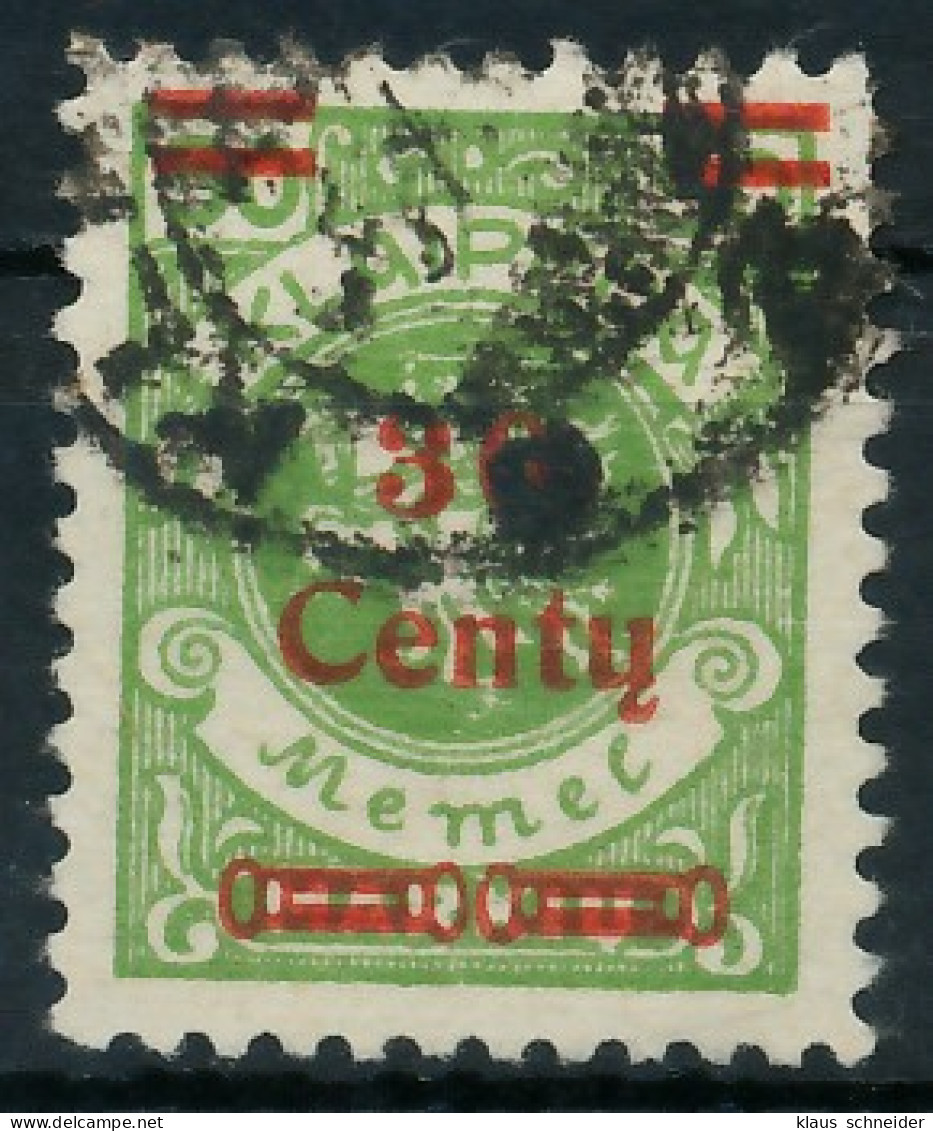 MEMEL 1923 Nr 226I Gestempelt Gepr. X416B52 - Memelgebiet 1923