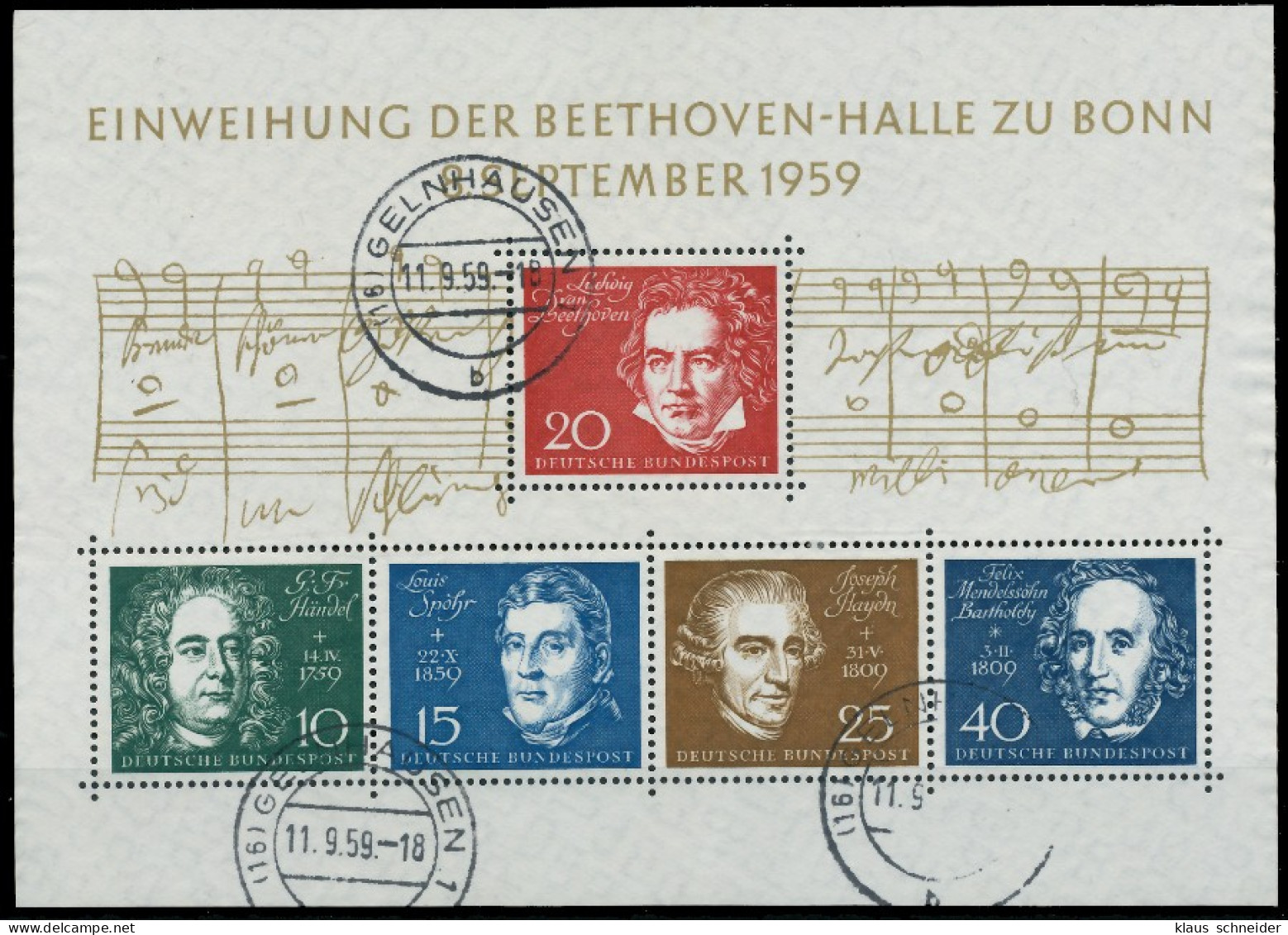 BRD BUND BLOCK KLEINBOGEN 1949 1989 Block 2 Gestempelt X416B56 - Sonstige & Ohne Zuordnung