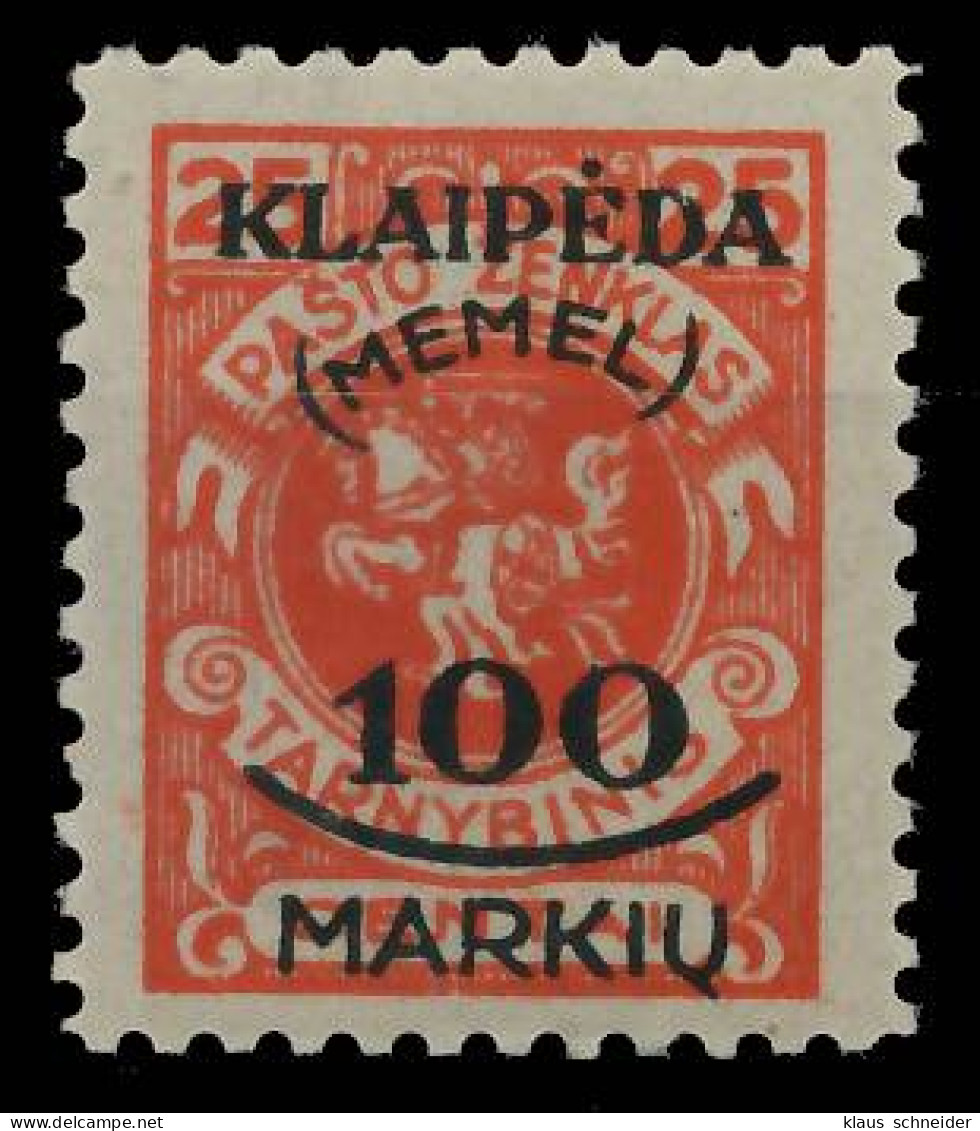 MEMEL 1923 Nr 127 Postfrisch X416BD6 - Memelgebiet 1923