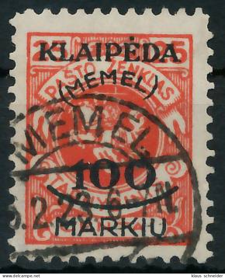 MEMEL 1923 Nr 127 Gestempelt Gepr. X416BEA - Memelgebiet 1923