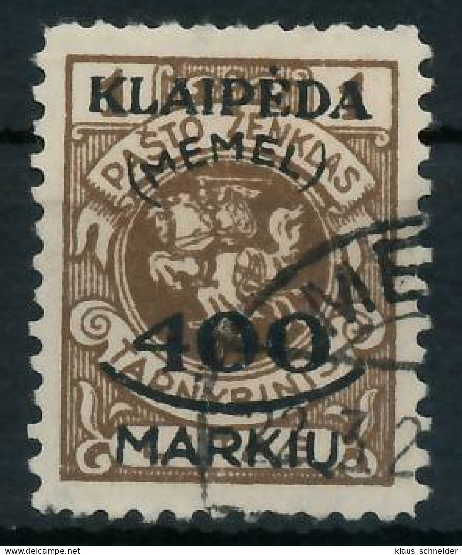 MEMEL 1923 Nr 128 Gestempelt Gepr. X416BF2 - Memel (Klaïpeda) 1923