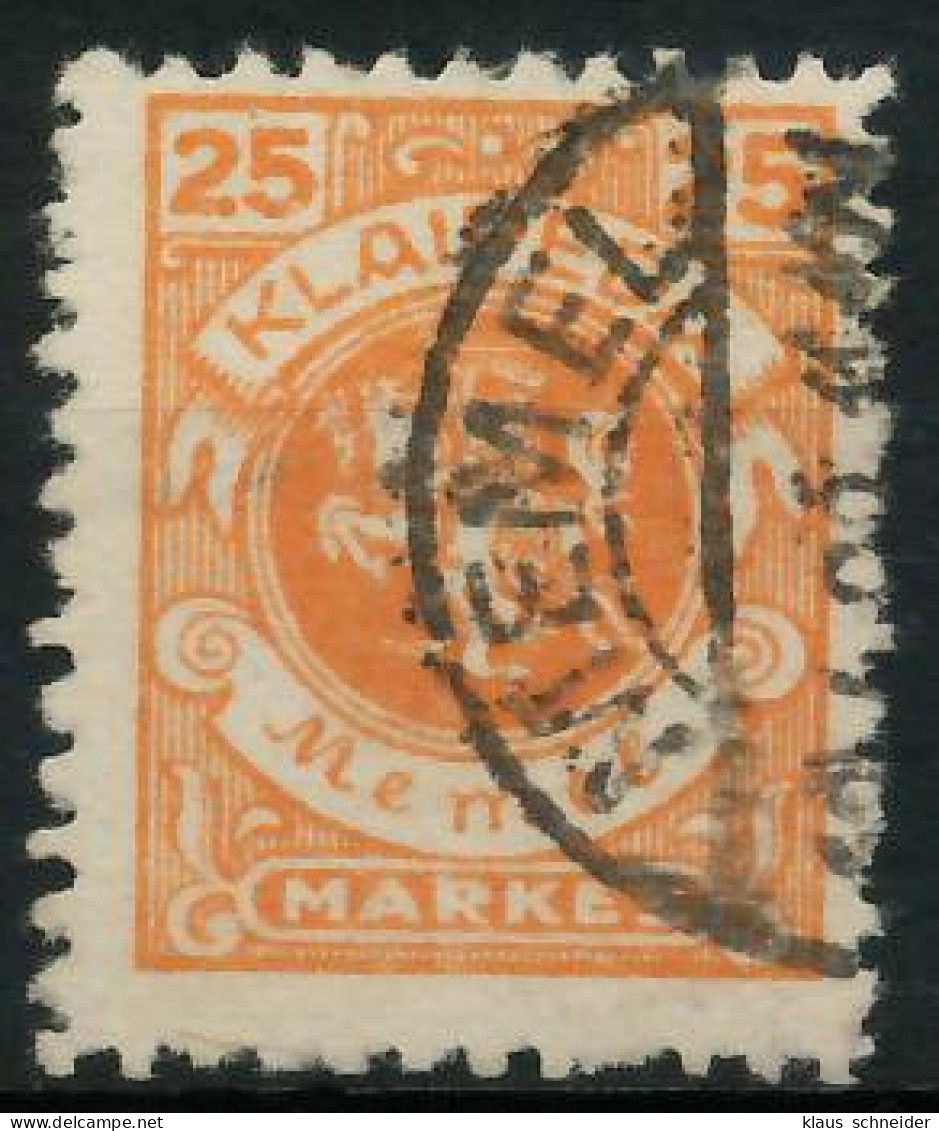 MEMEL 1923 Nr 143 Gestempelt Gepr. X416BFE - Memel (Klaïpeda) 1923