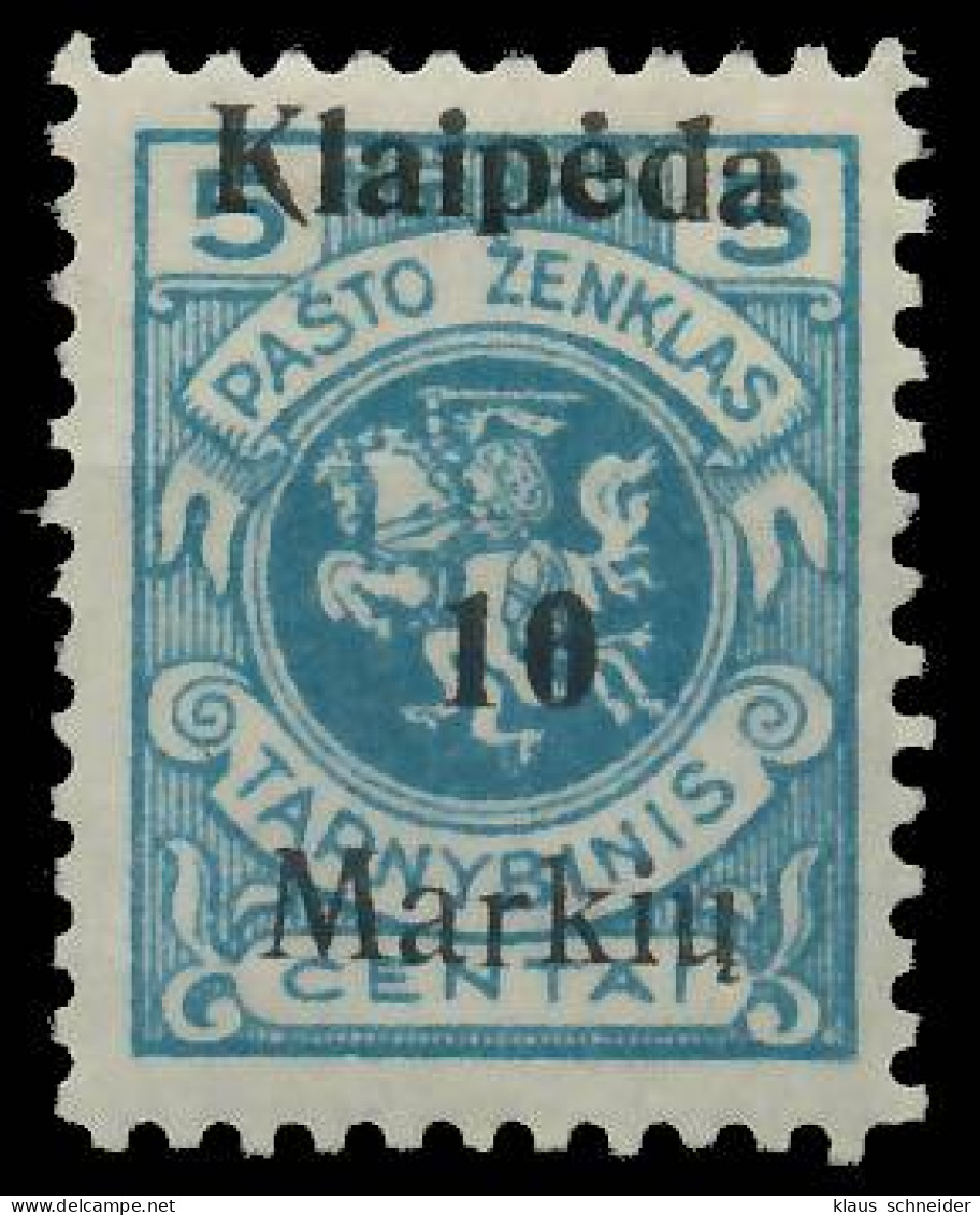 MEMEL 1923 Nr 129I Ungebraucht X416C1A - Memel (Klaïpeda) 1923