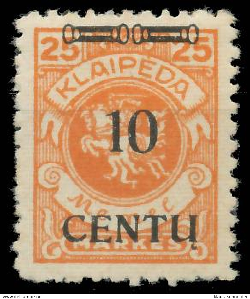 MEMEL 1923 Nr 169BI Ungebraucht X41E43E - Memel (Klaïpeda) 1923
