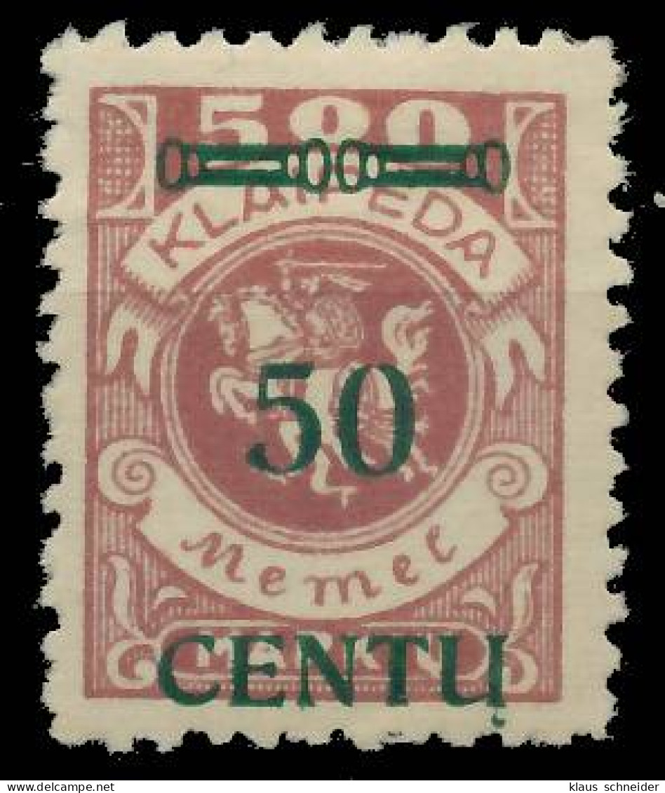 MEMEL 1923 Nr 173BI Ungebraucht X41E4BA - Memelgebiet 1923