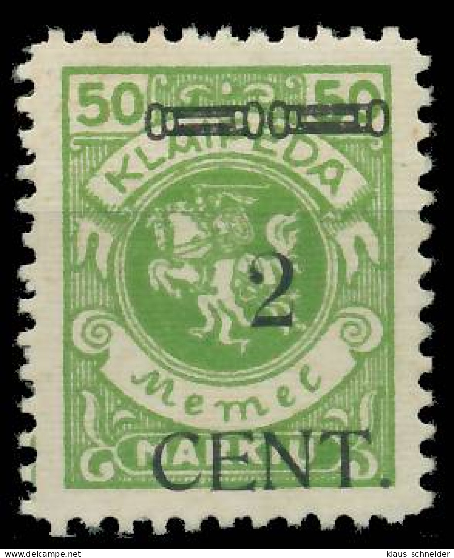 MEMEL 1923 Nr 177III Ungebraucht X41E5C6 - Memel (Klaïpeda) 1923