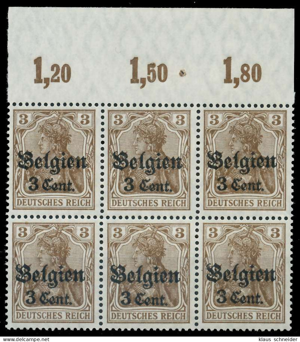 BES. 1WK LANDESPOST BELGIEN Nr 11aIII POR Postfrisch 6e X41E80E - Bezetting 1914-18