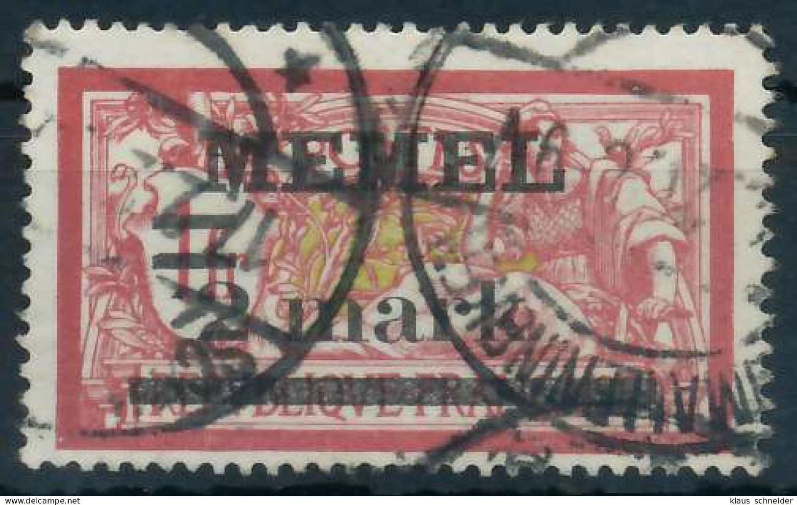 MEMEL 1920 Nr 28y Gestempelt X447816 - Memel (Klaïpeda) 1923