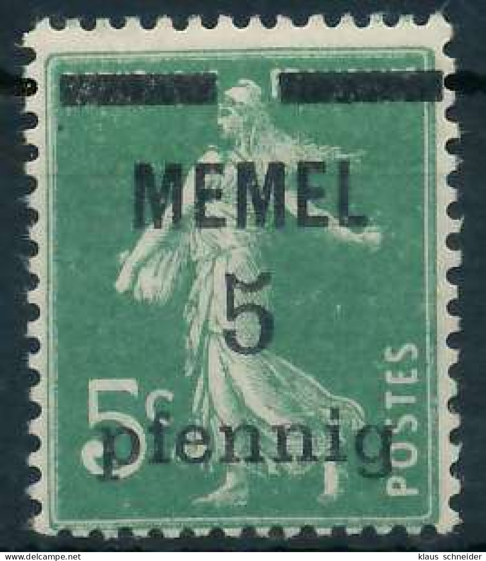 MEMEL 1920 Nr 18b Postfrisch Gepr. X447856 - Memel (Klaipeda) 1923