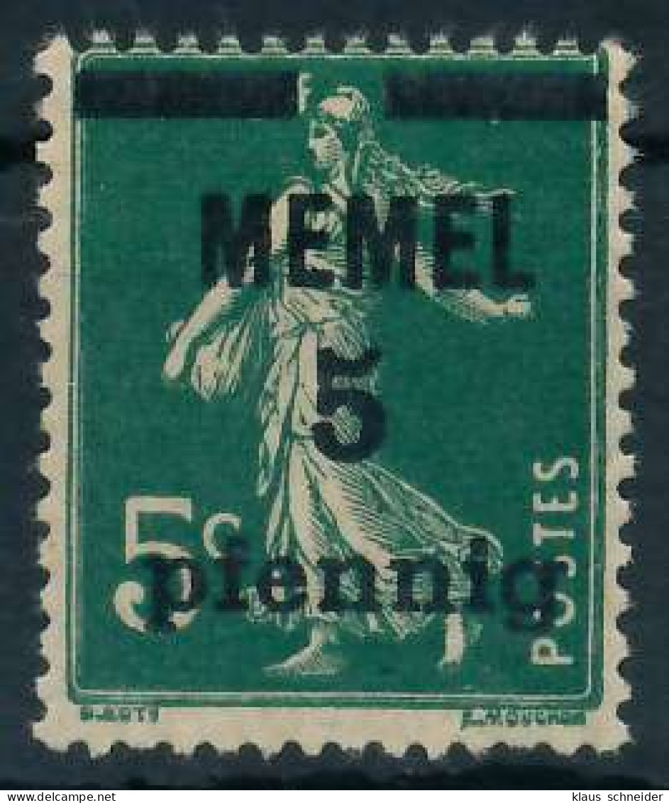 MEMEL 1920 Nr 18c Ungebraucht X44786A - Memel (Klaïpeda) 1923