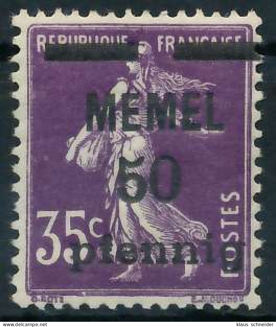 MEMEL 1920 Nr 23c Postfrisch X447896 - Memel (Klaipeda) 1923
