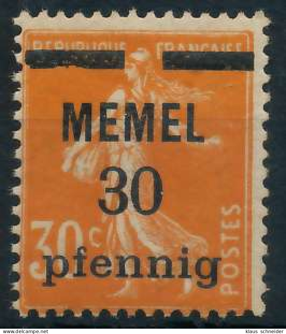 MEMEL 1920 Nr 21y Ungebraucht X44789E - Memel (Klaïpeda) 1923