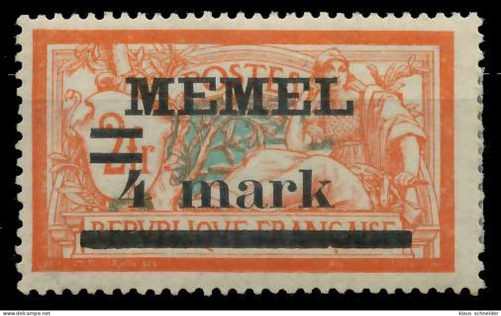 MEMEL 1920 Nr 31 Iy Ungebraucht X44796E - Memel (Klaïpeda) 1923