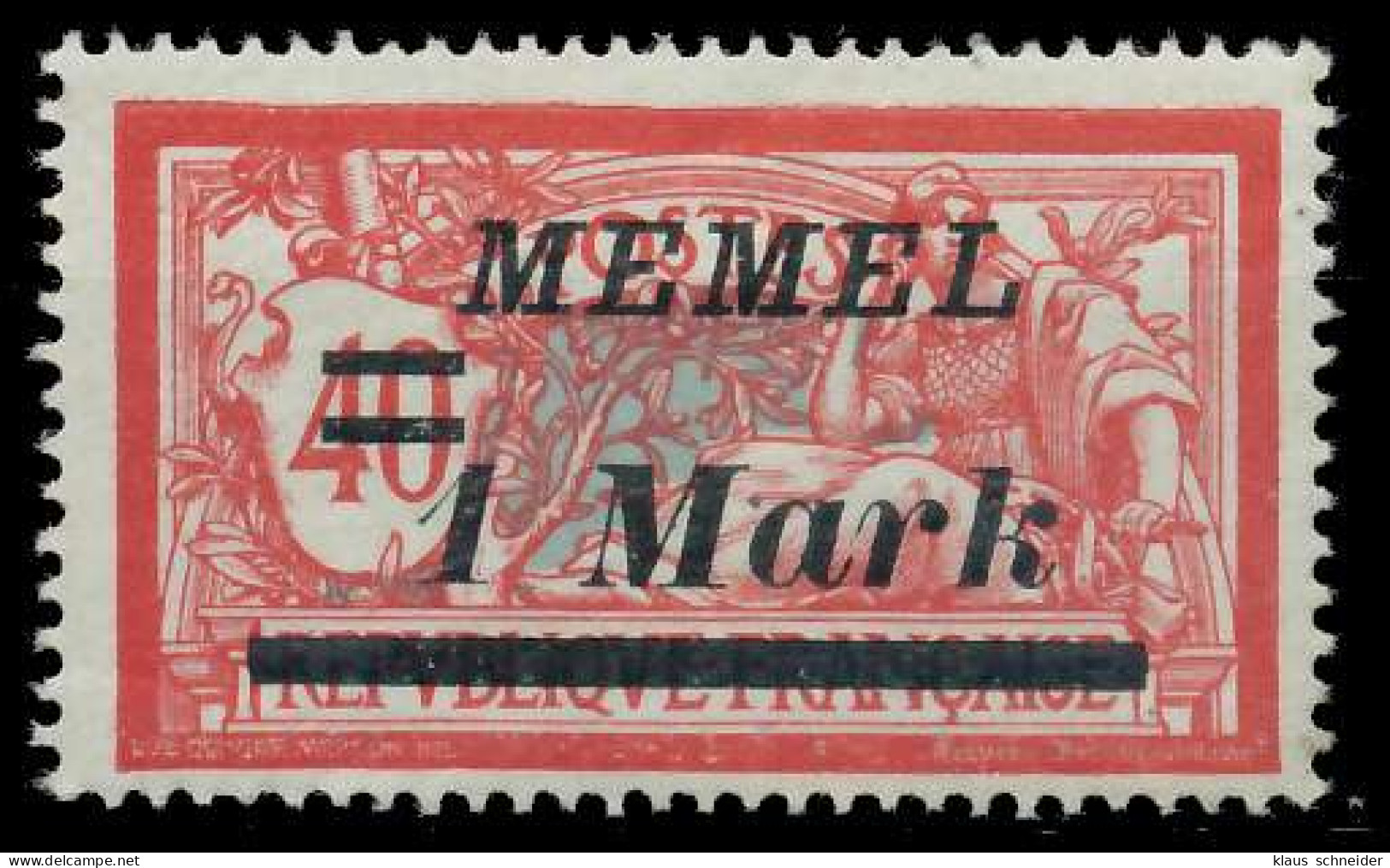 MEMEL 1921 Nr 36a Ungebraucht X447A0A - Memel (Klaipeda) 1923