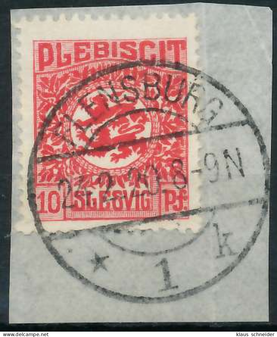 ABSTGEB SCHLESWIG Nr 4 Zentrisch Gestempelt Briefstück X4C3796 - Autres & Non Classés