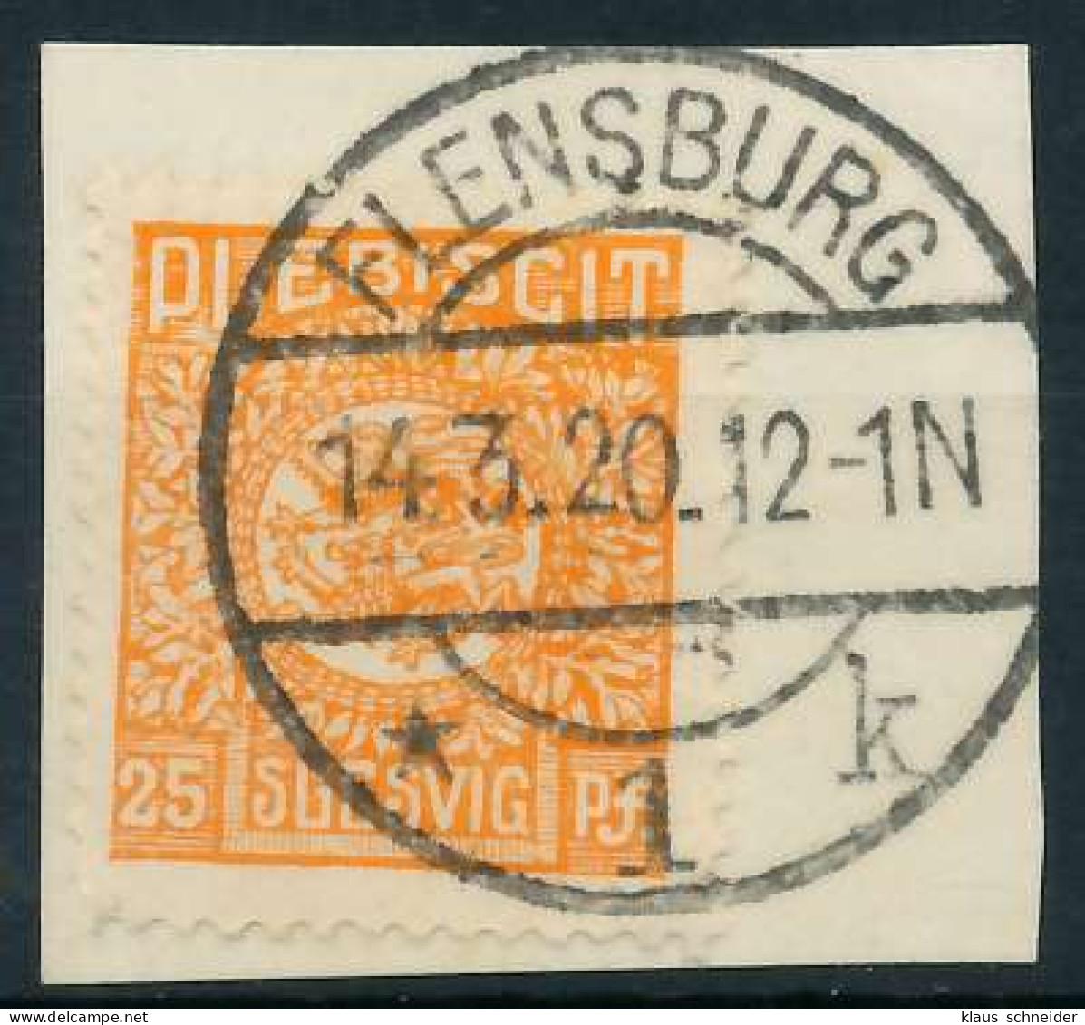 ABSTGEB SCHLESWIG Nr 7 Zentrisch Gestempelt Briefstück X4C380E - Sonstige & Ohne Zuordnung