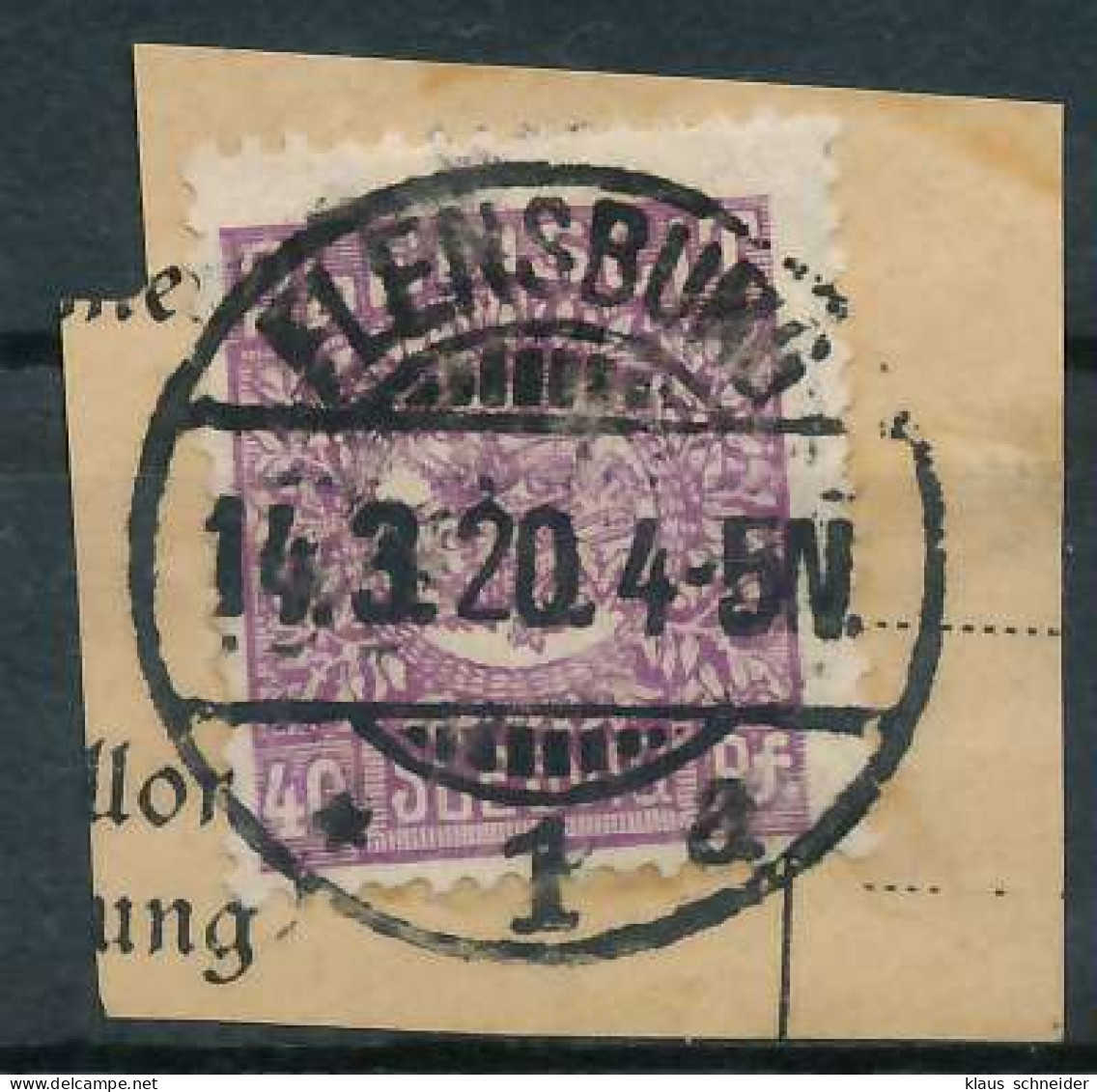 ABSTGEB SCHLESWIG Nr 9 Zentrisch Gestempelt Briefstück X4C387A - Other & Unclassified