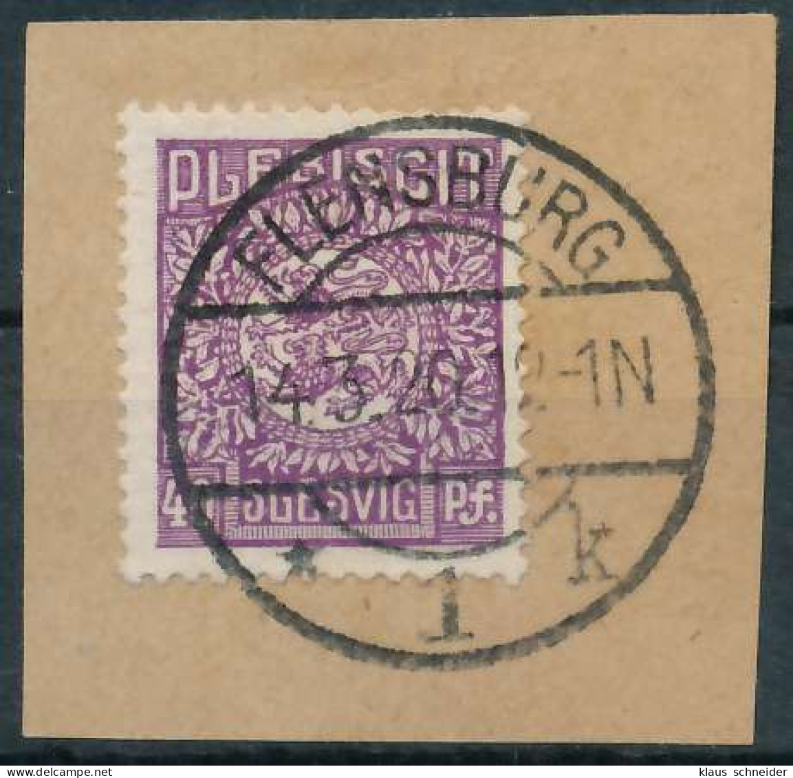 ABSTGEB SCHLESWIG Nr 9 Zentrisch Gestempelt Briefstück X4C3876 - Other & Unclassified