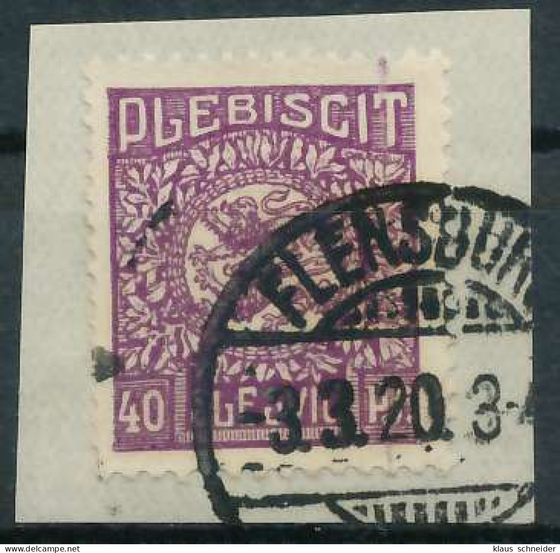 ABSTGEB SCHLESWIG Nr 9 Zentrisch Gestempelt Briefstück X4C387E - Altri & Non Classificati