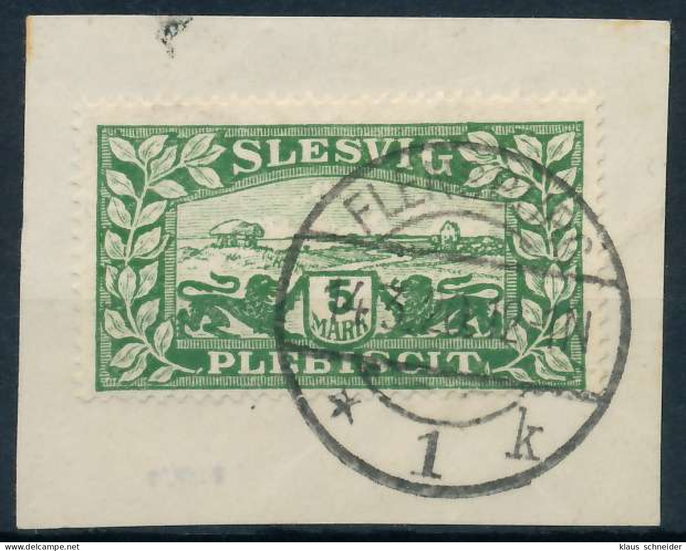 ABSTGEB SCHLESWIG Nr 13 Zentrisch Gestempelt Briefstück X4C3916 - Autres & Non Classés