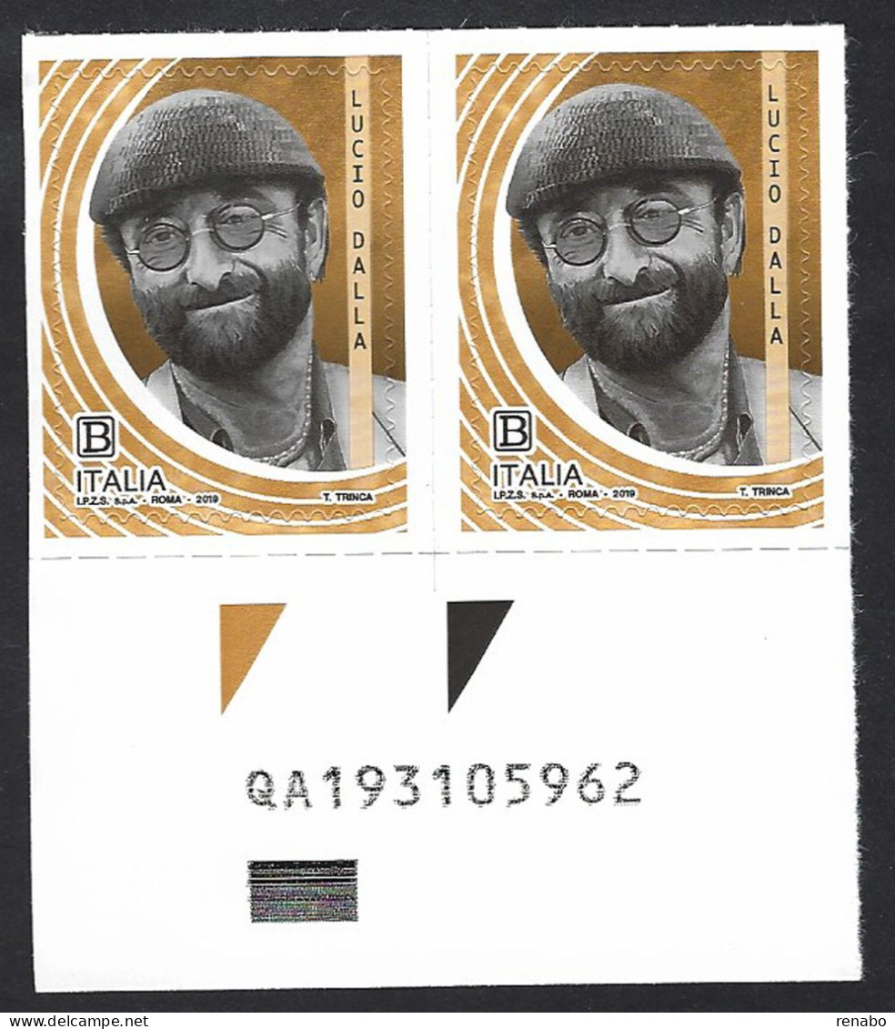 Italia 2019; Lucio Dalla, Cantautore, Musicista E Attore; Musicista Di Formazione Jazz: Coppia Con Alfanumerico - 2011-20:  Nuovi