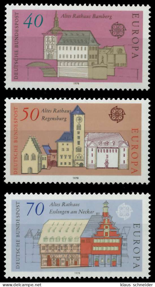 BRD BUND 1978 Nr 969-971 Postfrisch S1A79AA - Unused Stamps
