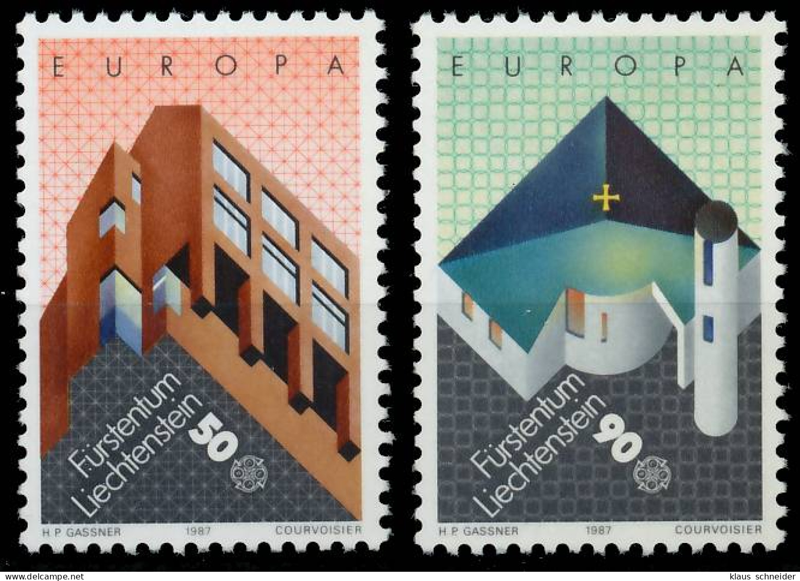 LIECHTENSTEIN 1987 Nr 916-917 Postfrisch X5C6606 - Unused Stamps