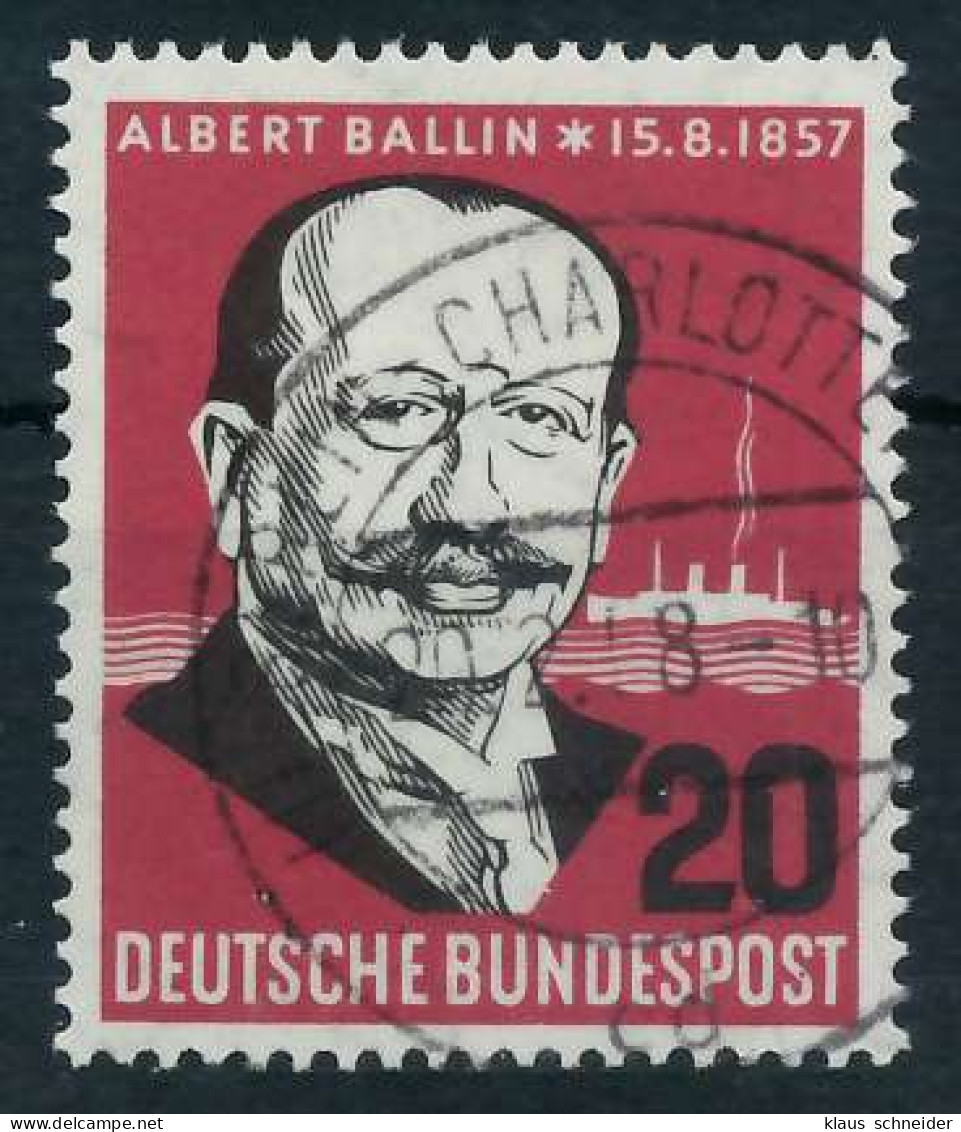 BRD BUND 1957 Nr 266 Zentrisch Gestempelt X64267A - Used Stamps