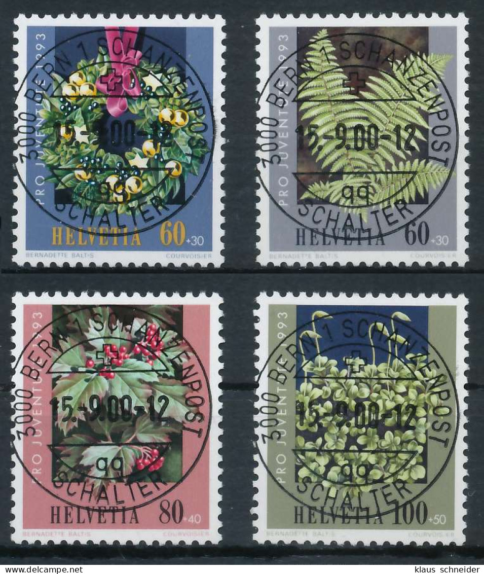 SCHWEIZ PRO JUVENTUTE Nr 1512-1515 Zentrisch Gestempelt X6AA336 - Used Stamps