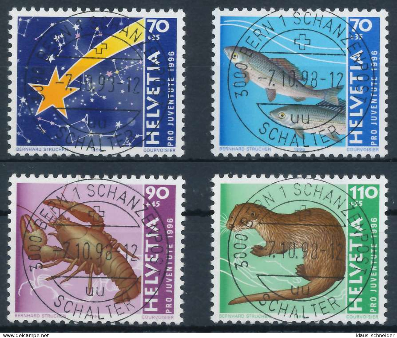 SCHWEIZ PRO JUVENTUTE Nr 1597-1600 Zentrisch Gestempelt X6AA342 - Used Stamps