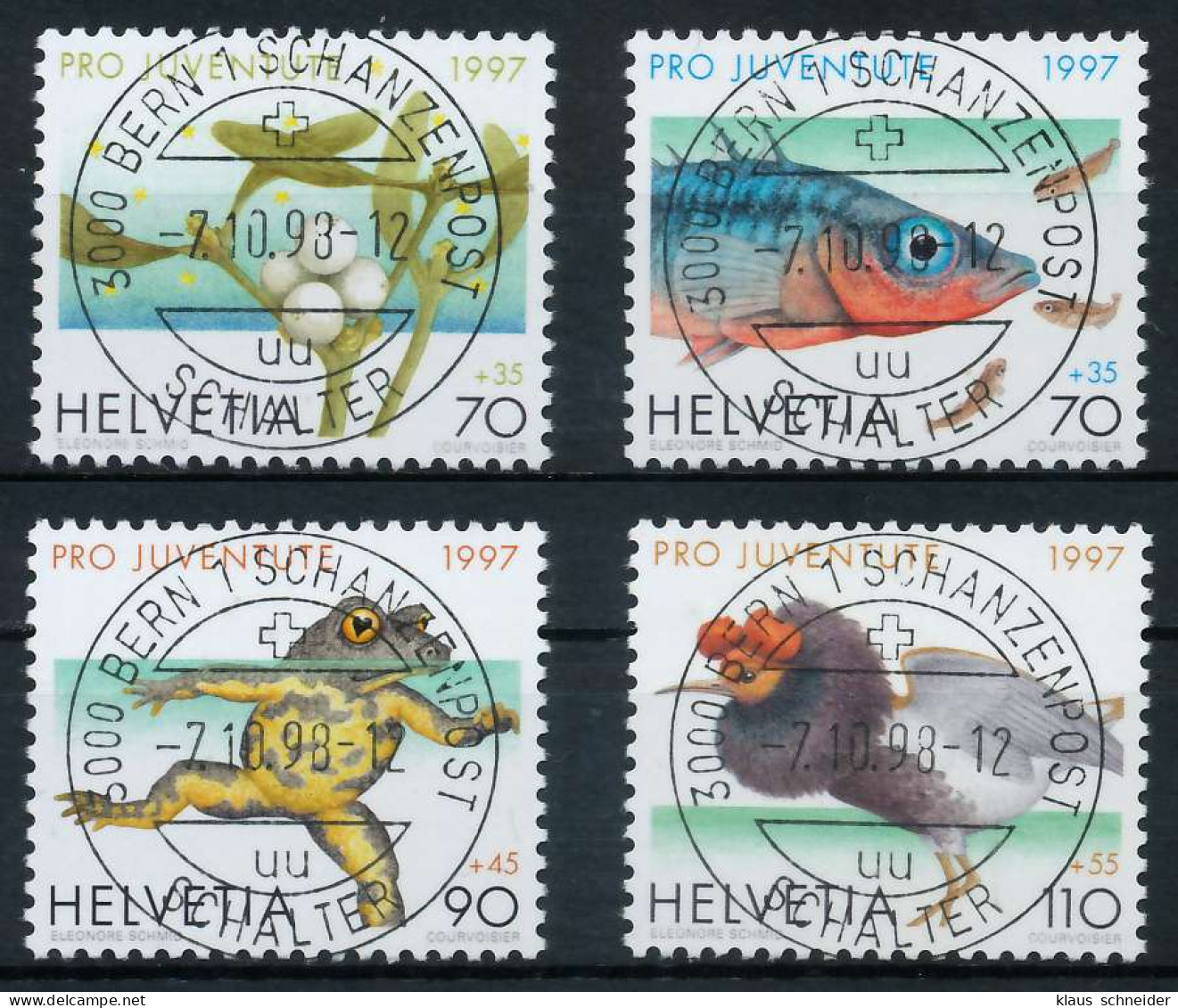 SCHWEIZ PRO JUVENTUTE Nr 1629-1632 Zentrisch Gestempelt X6AA346 - Used Stamps